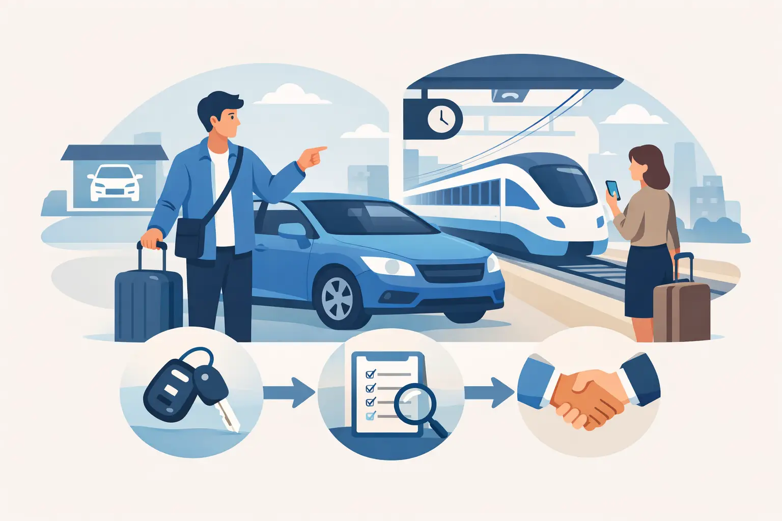 렌터카 역 픽업 가능한가요? 이용 전 체크포인트