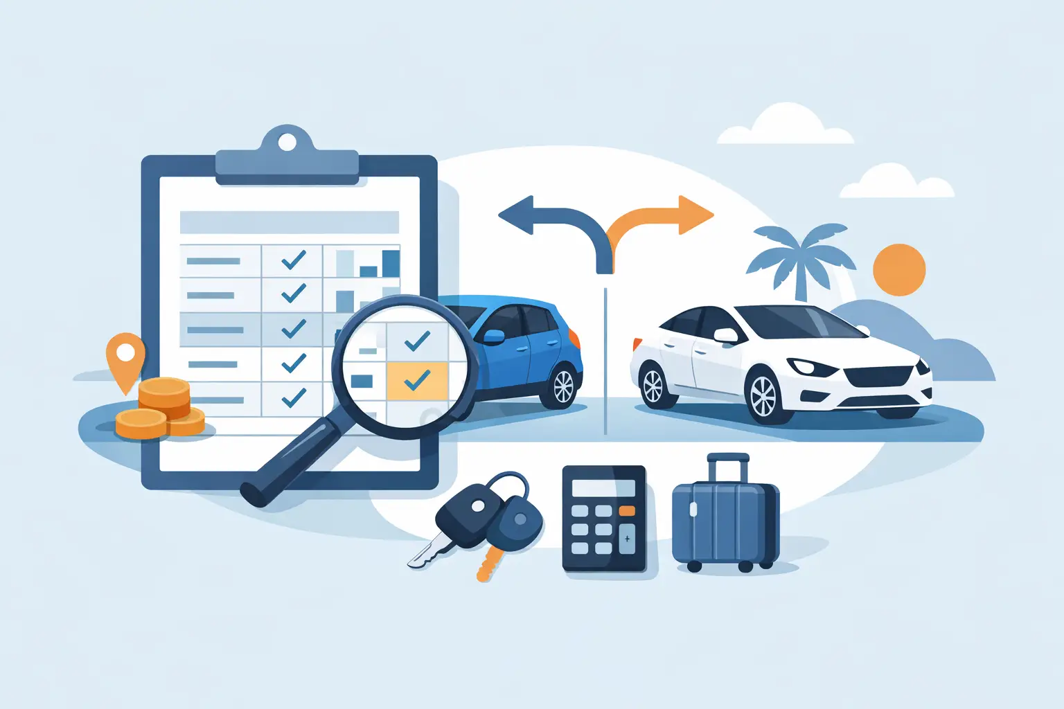 렌터카 요금표 보는 방법, 여기서 갈립니다