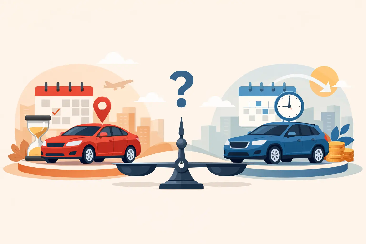 단기렌트 월렌트 차이, 뭐가 더 유리할까