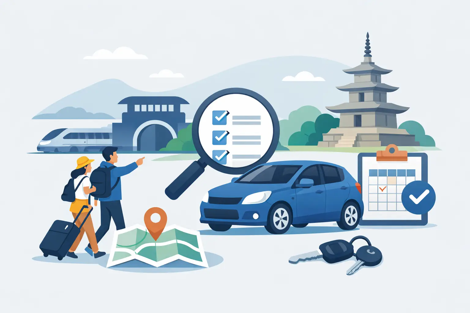 경주역 도보렌트 조건, 예약 전 꼭 볼 기준